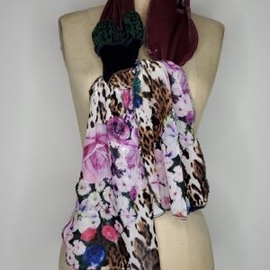 Handmade Repurposed Scarf Velvets Floral & solids